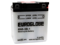 EUROGLOBE Mp-akku 6N6-3B-1  6V,  6Ah /  99x57x112   - +