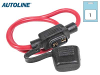 Autoline Sulakerasia MINI Gm Roiskevesisuojattu "Kuminen" 2,5mm² johdolla