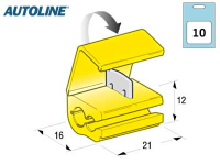 Autoline Ryöstäjäliitin Keltainen  10kpl