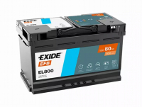Exide EL800 EFB käynnistysakku 12V, 80Ah, 800A / 315x175x190 -/+