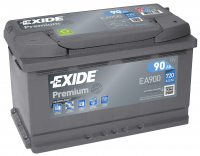 EXIDE Premium EA900 / 12V, 90Ah, 720A / 315x175x190 - +