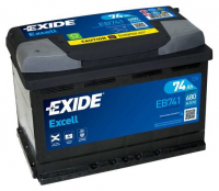 EXIDE Classic EB741 / 12V, 74Ah, 680A /  278x175x190 + -