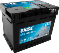 EXIDE Start-Stop Efb EL600 /  12V, 60Ah, 640A /  242x175x190 - +