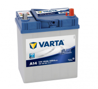 VARTA BLUE DYNAMIC 12V, 40AH 330A /  187x127x227mm  -/+