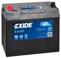 EXIDE Excell EB455 / 12V, 45Ah, 330A / 237x127x227 + -