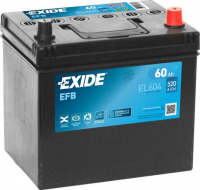 EXIDE Start-Stop Efb EL604 / 12V, 60Ah, 520A /  230x173x222 - +