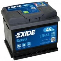 EXIDE Excell EB442 / 12V, 44Ah, 420A /  207x175x175 - +