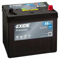 EXIDE Premium EA654 / 12V, 65Ah, 580A / 230x173x220 - +