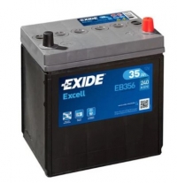 EXIDE Excell EB356 / 12V, 35Ah, 240A /  187x127x220 - +