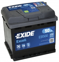 Exide Excell EB500 50Ah/450A akku