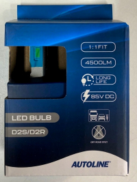 Polttimo AUTOLINE LED D2S/D2R 85V 4500lm