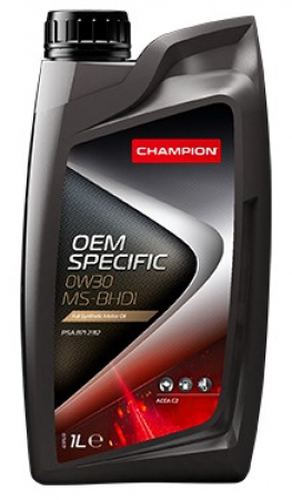 CHAMPION Moottoriöljy OEM SPECIFIC 0W-30 MS-BHDI 1L