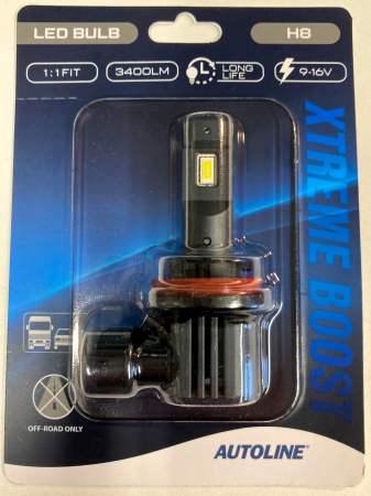 Polttimo AUTOLINE LED H8 9-16V 3400lm