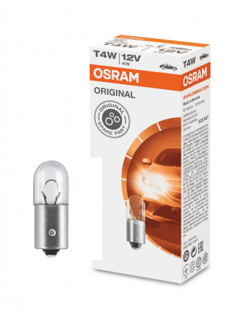 Polttimo OSRAM Original 12V 4W BA9S T4W