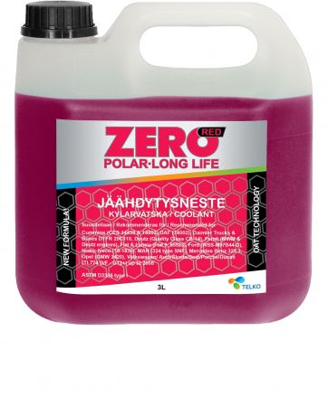 ZERO POLAR  LONG LIFE Jäähdytysneste RED 3L