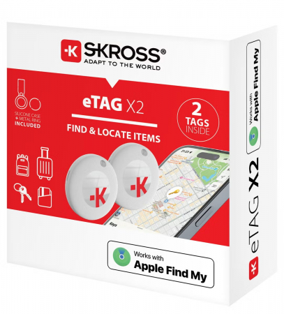 SKROSS eTAG paikannin 2kpl Apple