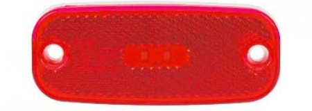 AUTOLINE LED Äärivalo PUNAINEN 12-24V 111x45mm