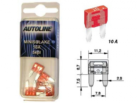 Autoline Laattasulake Mini GM 10A 5kpl