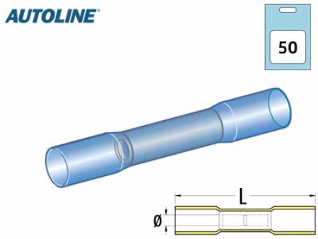 Autoline KUTISTEJATKO 1,5-2,5mm2 Sininen  50kpl