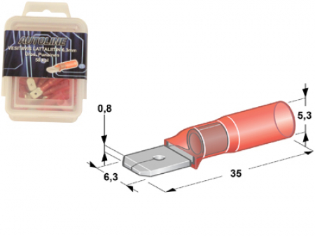 Autoline KUTISTEJATKO 6,3m2 UROS  Punainen 50kpl