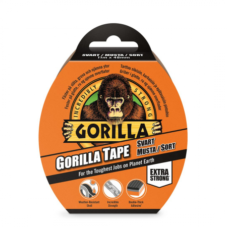 GORILLA Teippi MUSTA 11m