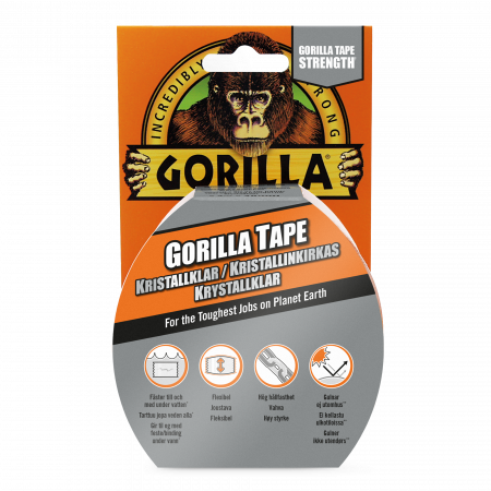 GORILLA TEIPPI Kristallin kirkas 8,2m