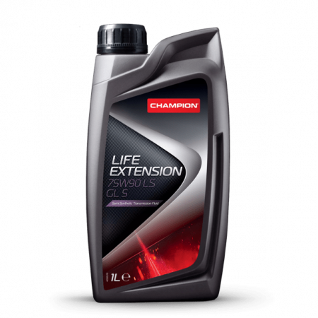 CHAMPION Vetopyörästön ja manuaalivaihteiston öljy LIFE EXTENSION 75W-90 LS GL5 1L