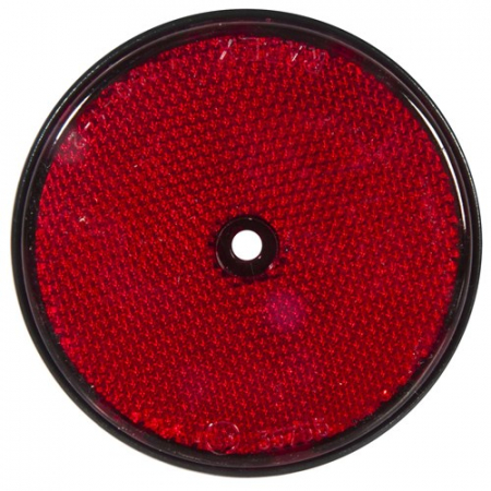 RADEX Pyöreä heijastin PUNAINEN Ø80mm